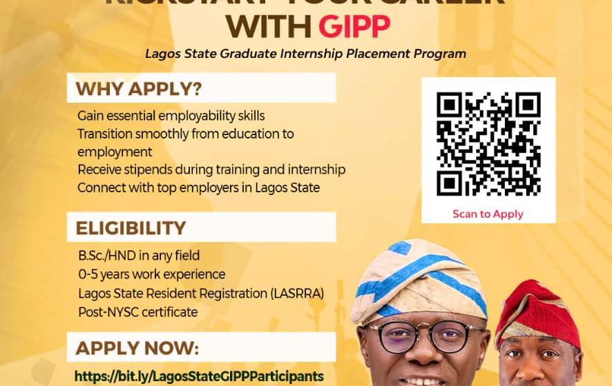 Lagos State Graduate Internship Placement Program (GIPP) 2026