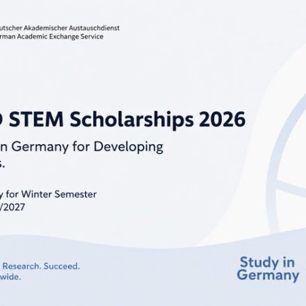 DAAD STEM Master's Scholarships 2026 in Germany for Developing Countries